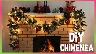 🎄 CHIMENEA de CARTÓN para NAVIDAD PASO a PASO Decoraciones Navideñas  Christmas Decorations [upl. by Benioff767]