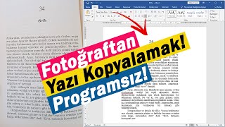 Fotoğraftan Yazı Kopyalamak  Fotoğraftaki Yazıyı Metne Çevirme  Programsız [upl. by Kowtko478]