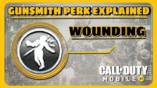 Wounding 🔥 Gunsmith Perks explained  Call of Duty  COD Mobile  Season 11 [upl. by Enailil]