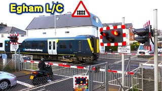 Egham Level Crossing Surrey [upl. by Lingwood287]