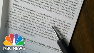 How States Verify Signatures On MailIn Ballots  NBC Nightly News [upl. by Enyalahs]