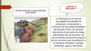 Estructura geológica del ecuador [upl. by Wilda]