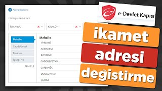 EDevlet Adres İkamet Değiştirme  İkametgah Nasıl Değiştirilir [upl. by Pierson]