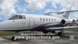 GSA Auctions online sale 1994 Raytheon Hawker Aircraft [upl. by Ailis]