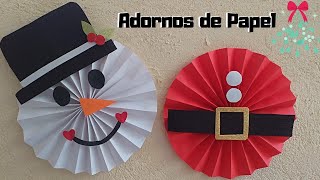 Adornos de Navidad fáciles y bonitos  Rosetas de Navidad [upl. by Aloke]