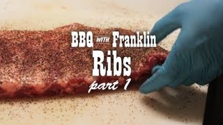 BBQ with Franklin Pork Ribs part 1 [upl. by Meyeroff]