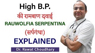 Rauwolfia Serpentina Q Explained  Homeopathic Medicine for High BP  High Blood Pressure [upl. by Frodeen]