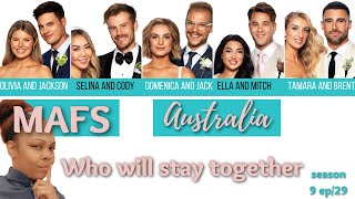 MARRIED AT FIRST SIGHT AUSTRALIA season 9 episode 29 [upl. by Lura]