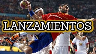 BALONMANO  LANZAMIENTOS [upl. by Bilski]