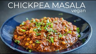 Chickpea Chana Masala Recipe to make TODAY [upl. by Suolevram]