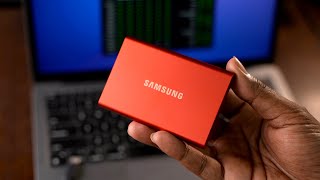 Samsung T7 SSD hands on [upl. by Fleck]