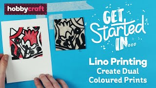 How to Create Dual Colour Lino Printing  Hobbycraft [upl. by Andromache]