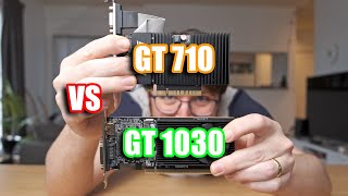 Nvidia GT 1030 vs GT 710 Should you pay twice as much for the GT 1030 [upl. by Stodder]