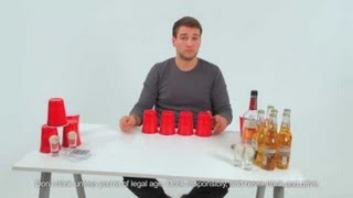 How to Play Flong Beer Pong Flip Cup  Drinking Games [upl. by Oderfigis988]