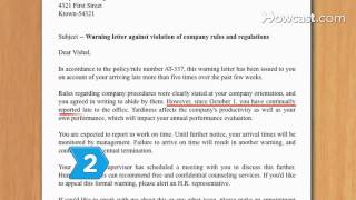 How to Give Written Warnings at Work [upl. by Ziagos]