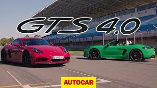 Porsche 718 Cayman GTS amp Boxster GTS 2020 review  40 6cyl first drive  Autocar [upl. by Otrebla]