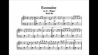 Ludwig van Beethoven  Ecossaise in Eflat Major WoO 86 [upl. by Sivrep]