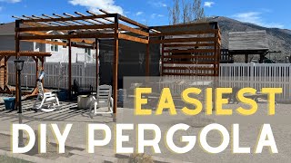 Modern Pergola  Super Easy Build [upl. by Manouch]