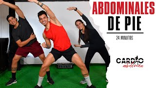 Rutina de Abdominales de Pie QUEMA GRASA  24 Minutos [upl. by Anawot]