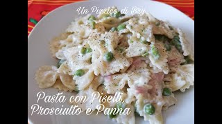 Pasta con Piselli Prosciutto e Panna [upl. by Brocklin479]