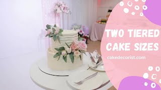 TwoTiered Cake Sizes [upl. by Sile]