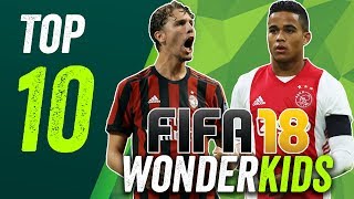 FIFA 18 The top 10 best hidden wonderkids under 10 million [upl. by Lulu497]