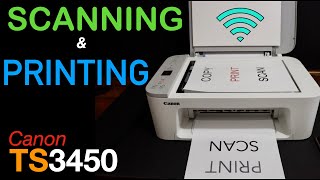 Canon Pixma TS3450 Scanning amp Printing Review [upl. by Celie]