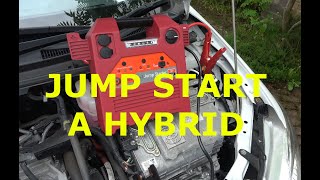 How to Jump Start a Hybrid Toyota Fielder [upl. by Lisha96]