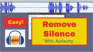 How to remove silence from an audio recording with Audacity [upl. by Aliakim180]