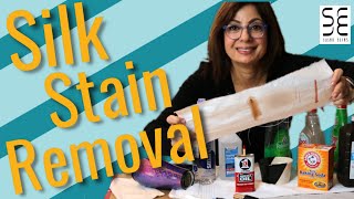 Silk Fabric Stain Removal Without Washing [upl. by Rowen]