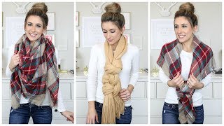 10 WAYS TO WEAR A SCARF [upl. by Wilhide]