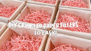 DIY CRINKLE PAPER FILLERS  EASY TUTORIAL SHREDDED PAPER FILLERS Juneth Gomez [upl. by Silver]