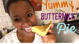 Buttermilk Pie Recipe  Super Easy and Delicious [upl. by Mixie844]