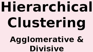 Hierarchical Clustering Agglomerative and Divisive Clustering [upl. by Jessy199]