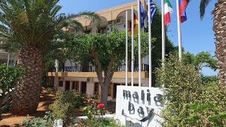 Malia Bay Beach Hotel in Crete [upl. by Nahsed]