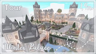 Bloxburg Build  Winter Palace tour 14M [upl. by Doralyn]