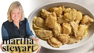 Martha Stewart Makes Pierogi From Big Martha’s Recipe  Homeschool with Martha [upl. by Harwell]