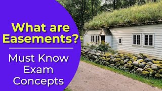 Easements What are they Real estate license exam questions [upl. by Daphie]