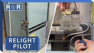 Furnace  How to Relight a Pilot Light  Repair and Replace [upl. by Nitsoj]