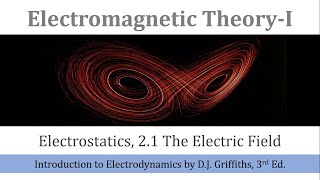 21 The Electric Field Electromagnetic Theory1 Griffiths Electrodynamics [upl. by Mureil]