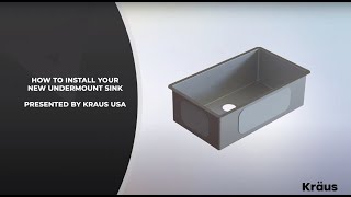 Kraus Undermount Kitchen Sink Installation [upl. by Lladnor223]