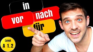 Time Prepositions German  vor nach in and für  A12 Level  YourGermanTeacher [upl. by Greer]