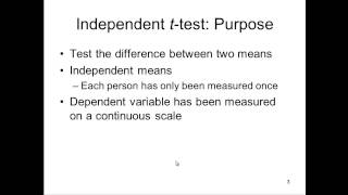 Independent ttest  Explained Simply [upl. by Dave]