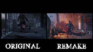 Nacht Der Untoten Original and Remake Trailer Comparison  Black Ops 3 Zombies Chronicles [upl. by Tewfik]