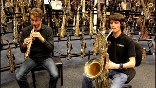 Sopranino amp Bass Saxophone Duet [upl. by Edaj]