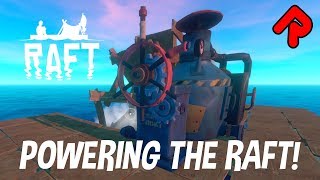 BUILDING AN ENGINE to sail to Balboa Island  RAFT First Chapter gameplay ep 3 [upl. by Nrojb]