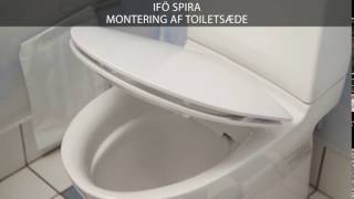 Montering af toiletsæde på et Ifö Spira toilet [upl. by Deirdra908]