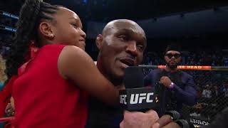 UFC 261 Kamaru Usman Octagon Interview  quotYall Said You Wanted Violencequot [upl. by Nivled]