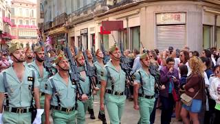 LEGIÓN EN LAS CALLES DE MÁLAGA SPANISH LEGION [upl. by Kunz]