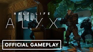 HalfLife Alyx – Official Gameplay Trailer 3 Combine Shootout [upl. by Zapot758]